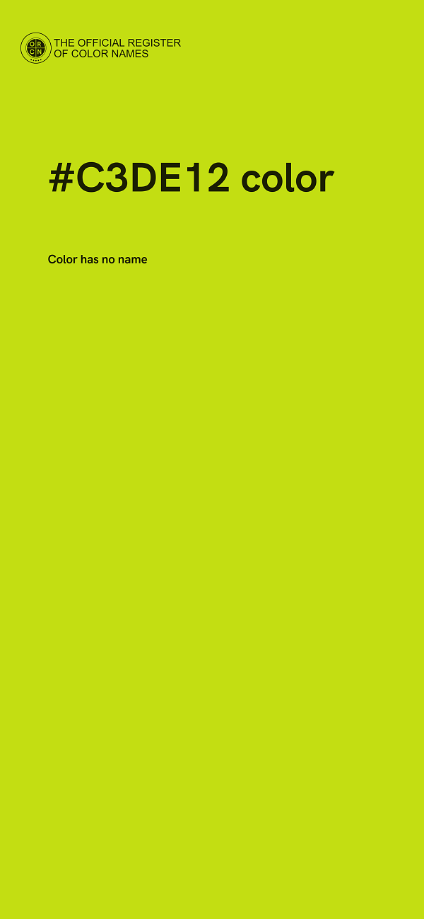 #C3DE12 color image