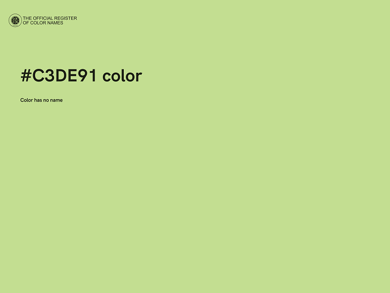 #C3DE91 color image