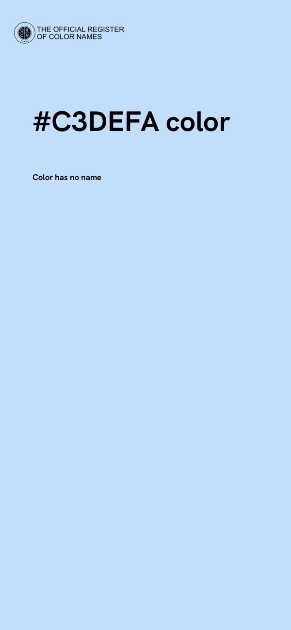 #C3DEFA color image