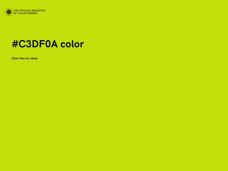 #C3DF0A color image