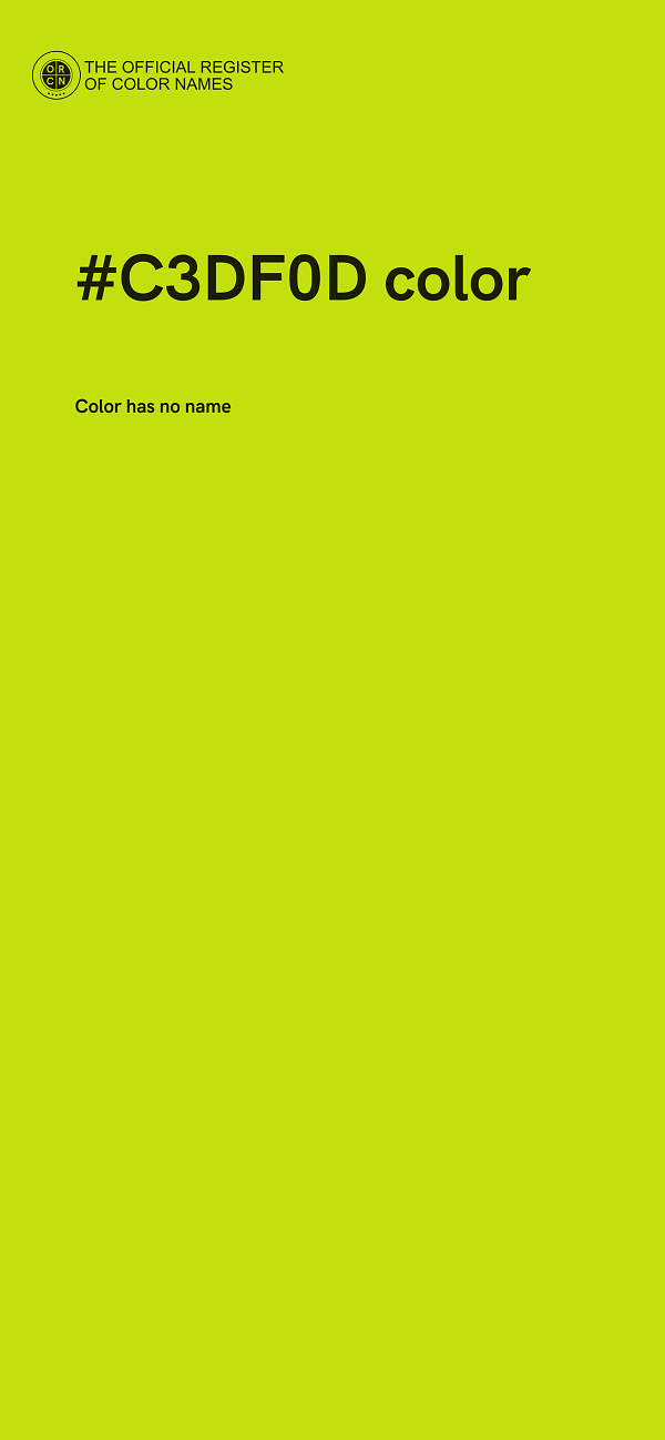 #C3DF0D color image
