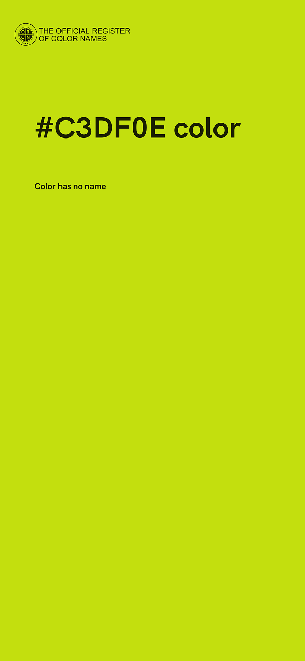 #C3DF0E color image