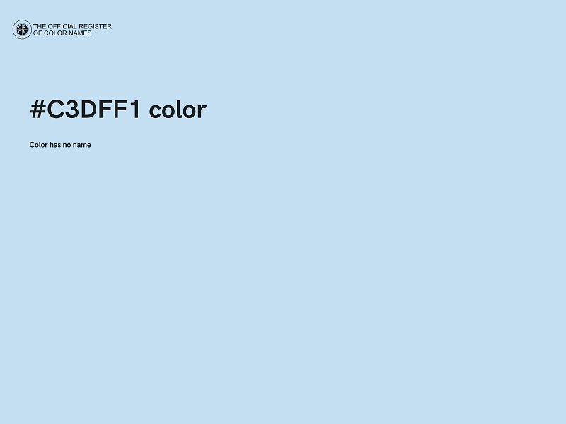 #C3DFF1 color image