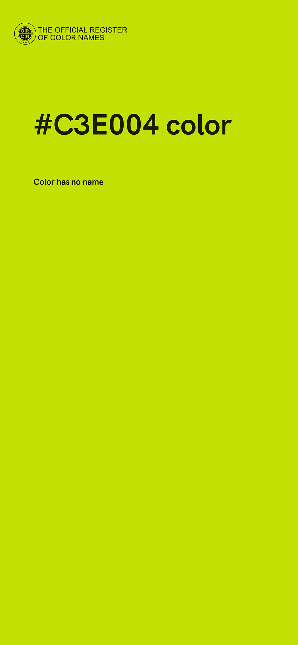 #C3E004 color image