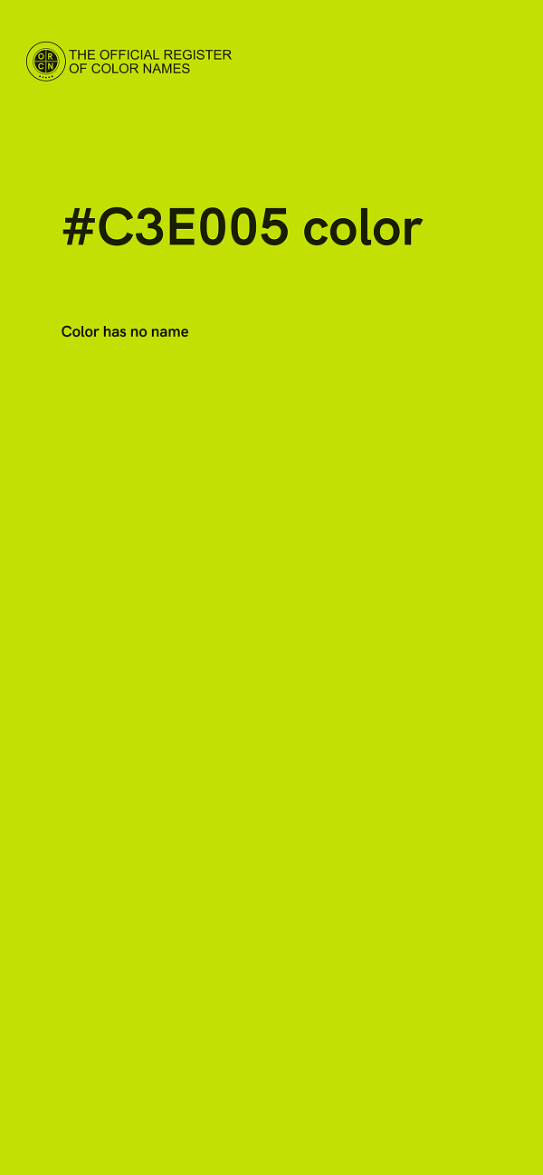 #C3E005 color image
