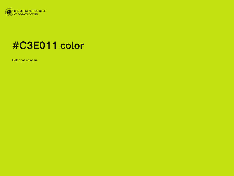 #C3E011 color image