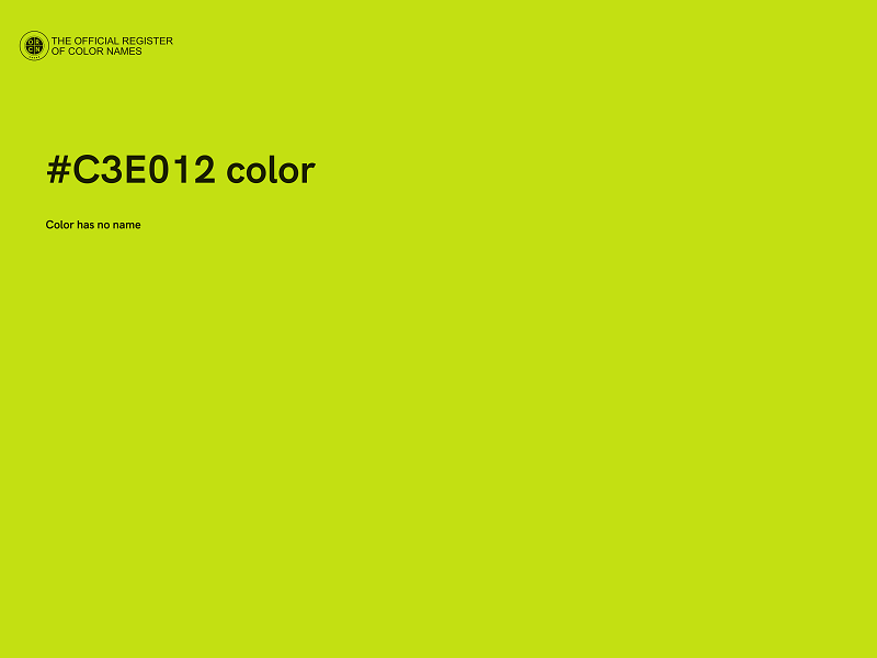 #C3E012 color image