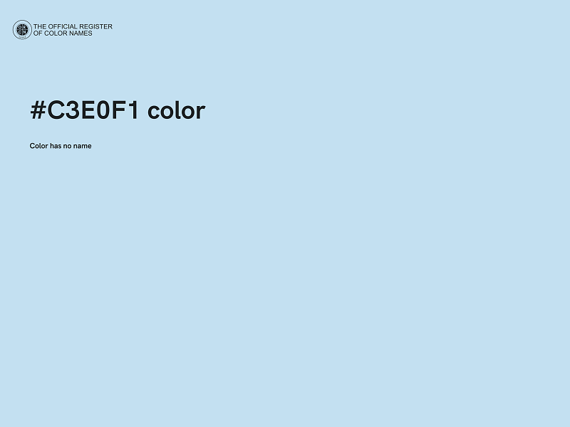 #C3E0F1 color image