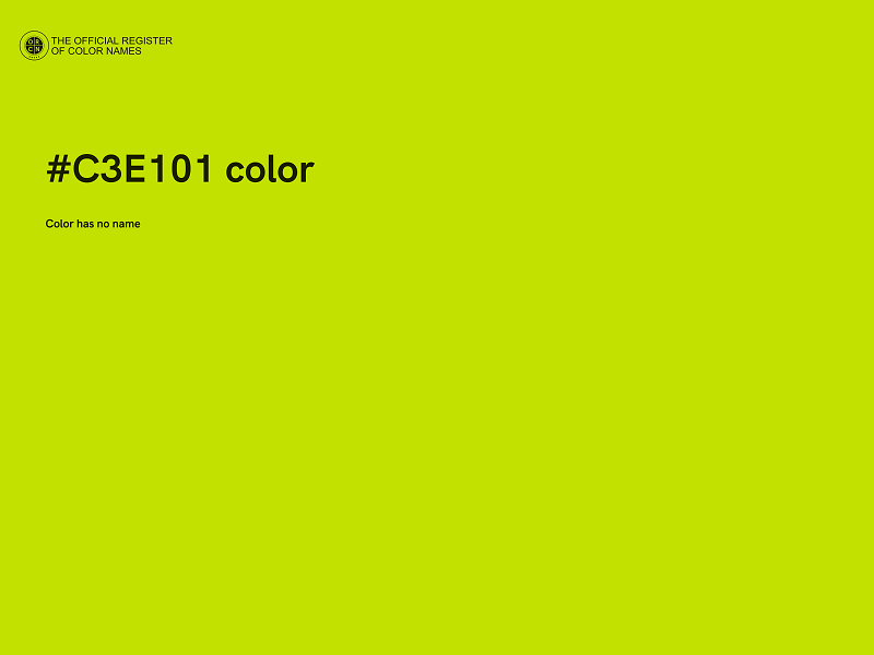 #C3E101 color image