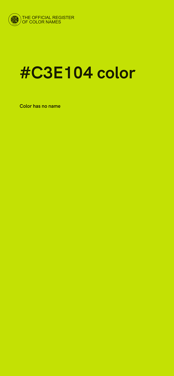 #C3E104 color image