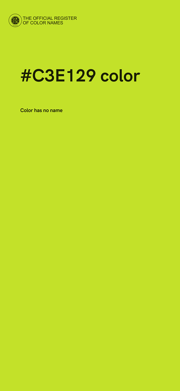 #C3E129 color image