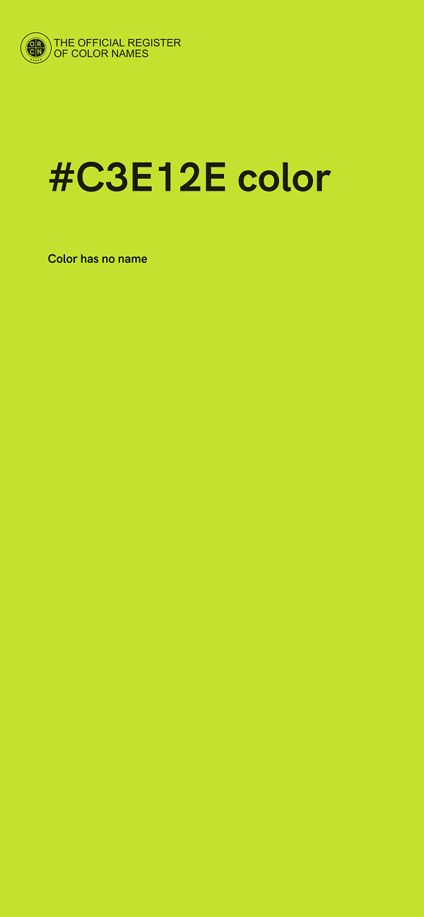 #C3E12E color image