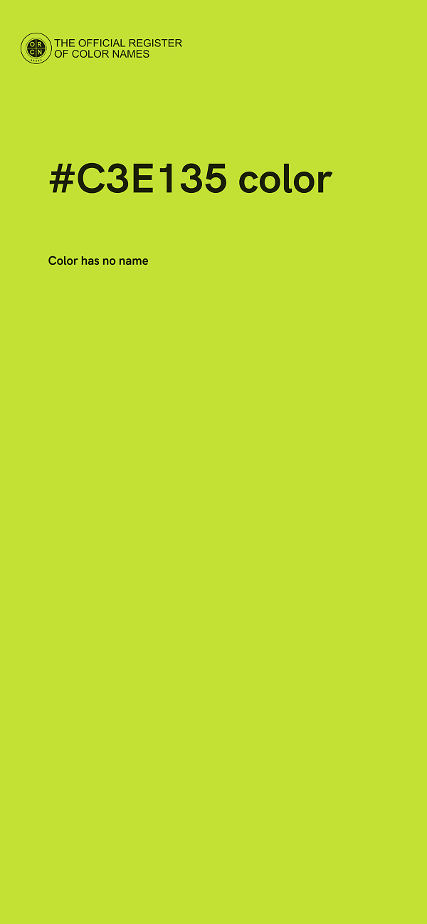 #C3E135 color image