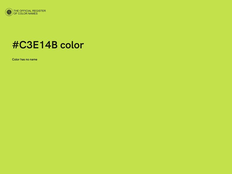 #C3E14B color image