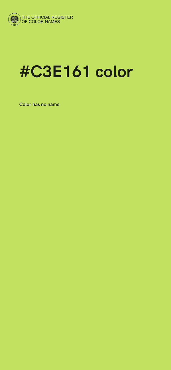 #C3E161 color image