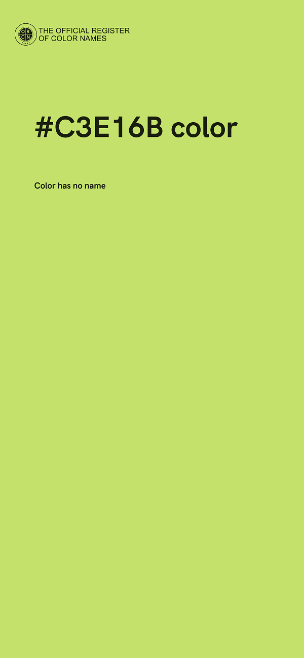 #C3E16B color image