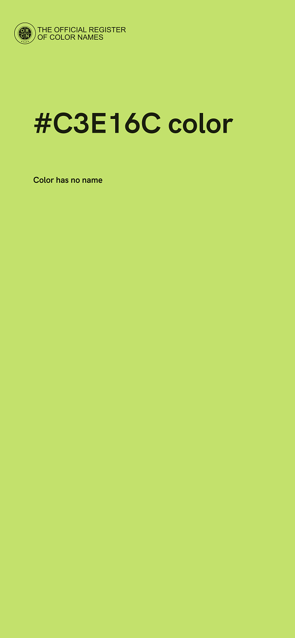 #C3E16C color image