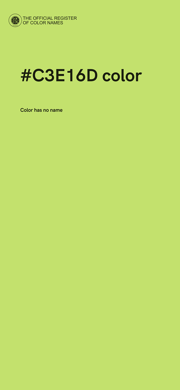 #C3E16D color image