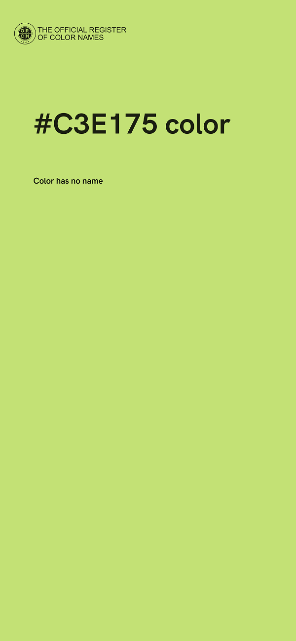 #C3E175 color image