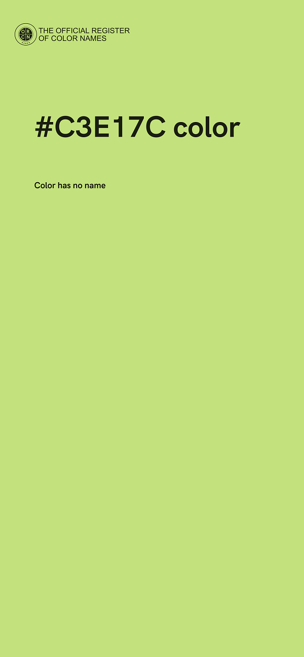 #C3E17C color image