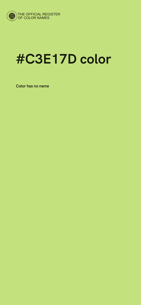 #C3E17D color image