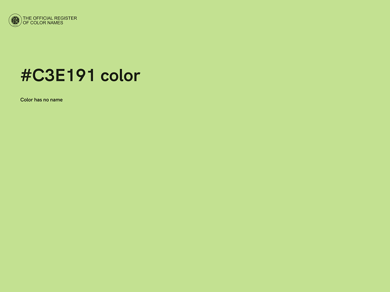 #C3E191 color image