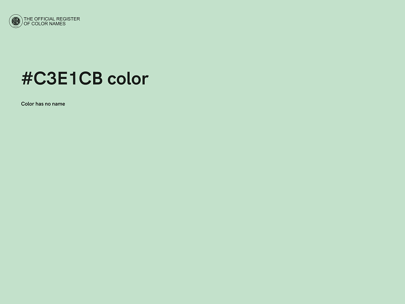 #C3E1CB color image