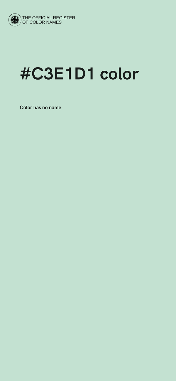 #C3E1D1 color image