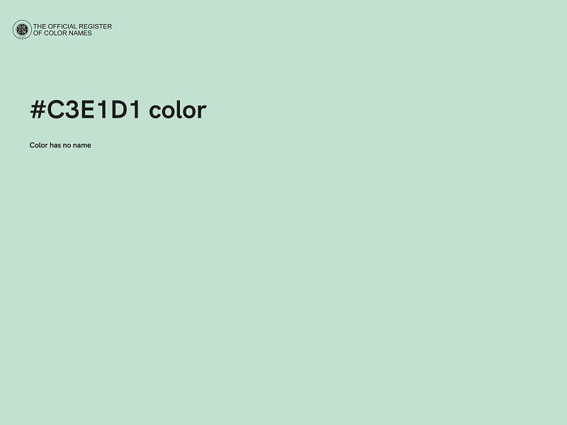 #C3E1D1 color image