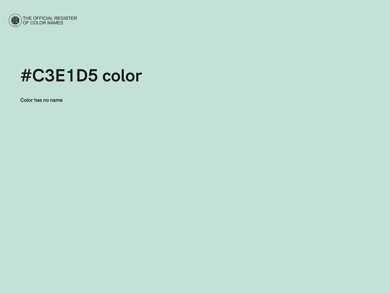 #C3E1D5 color image