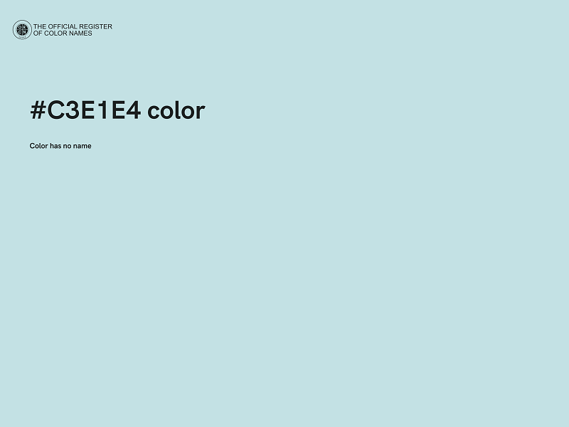 #C3E1E4 color image