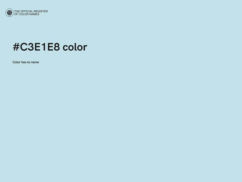 #C3E1E8 color image