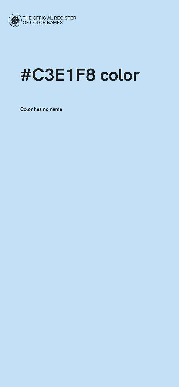 #C3E1F8 color image