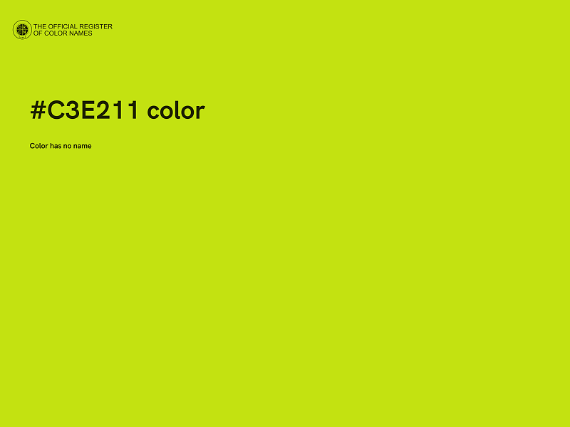 #C3E211 color image