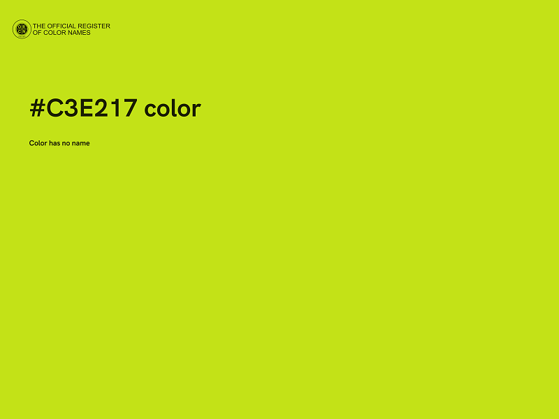 #C3E217 color image