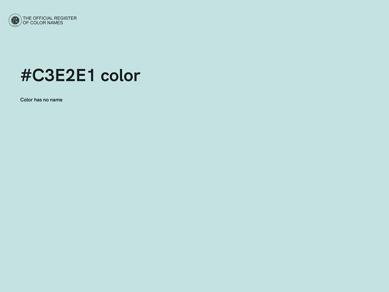 #C3E2E1 color image