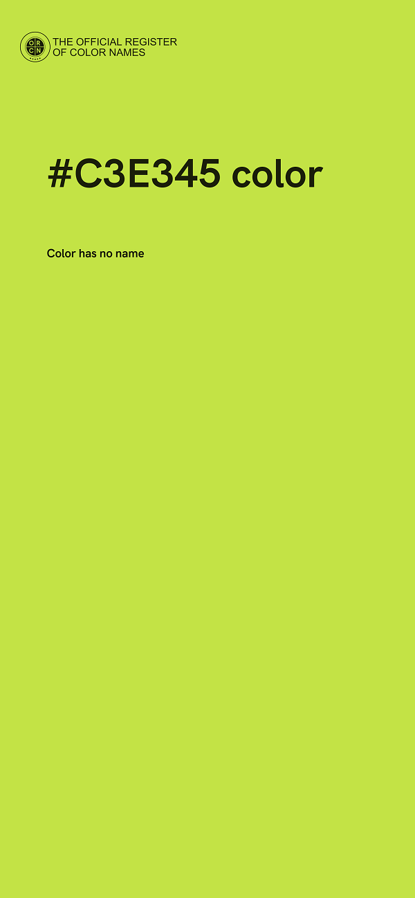 #C3E345 color image