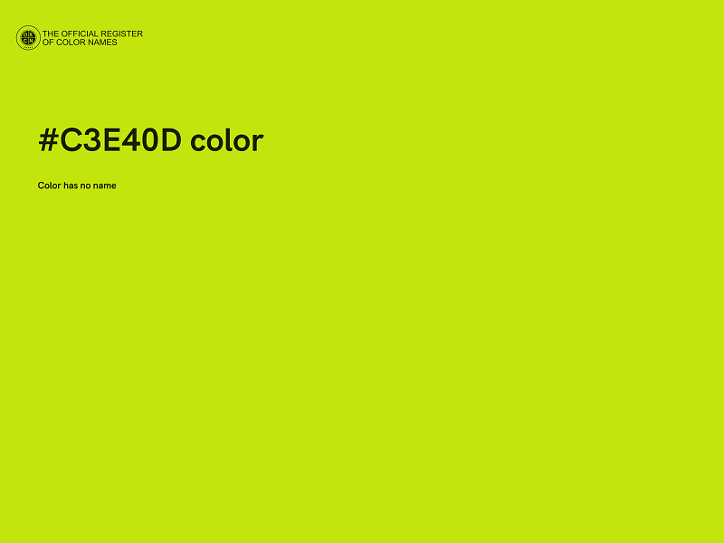 #C3E40D color image