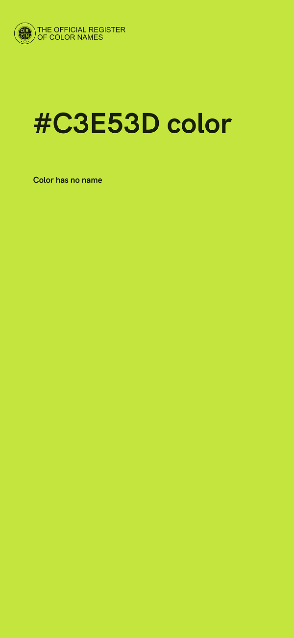 #C3E53D color image