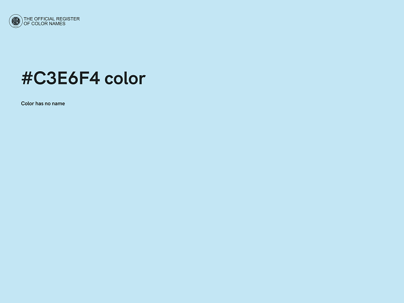 #C3E6F4 color image