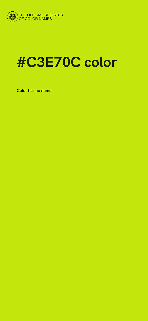 #C3E70C color image