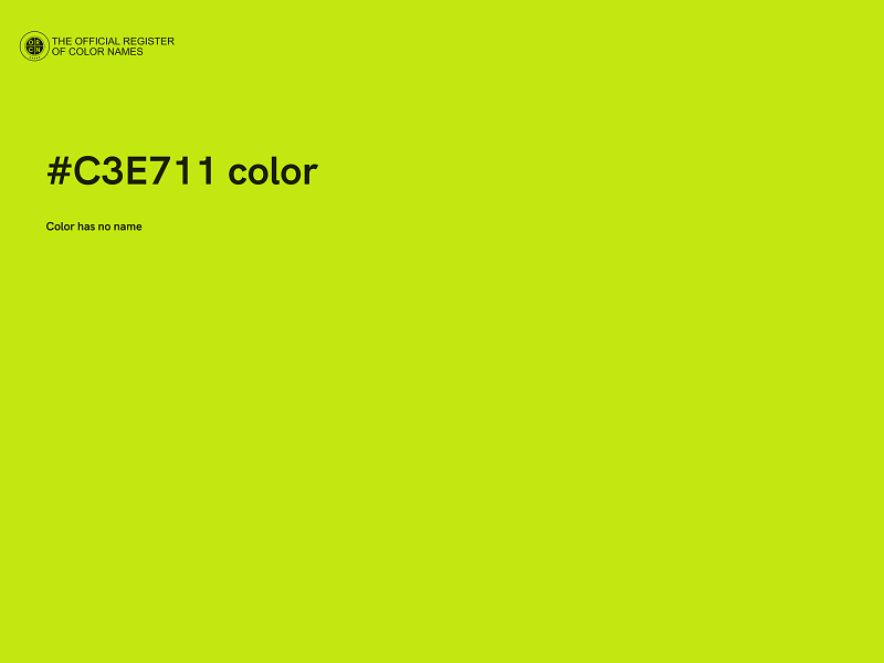 #C3E711 color image