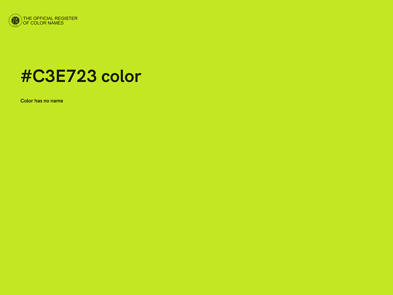 #C3E723 color image