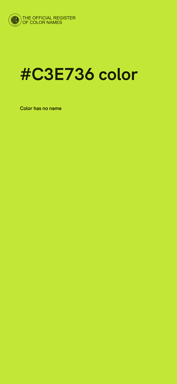 #C3E736 color image