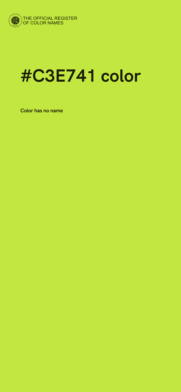 #C3E741 color image