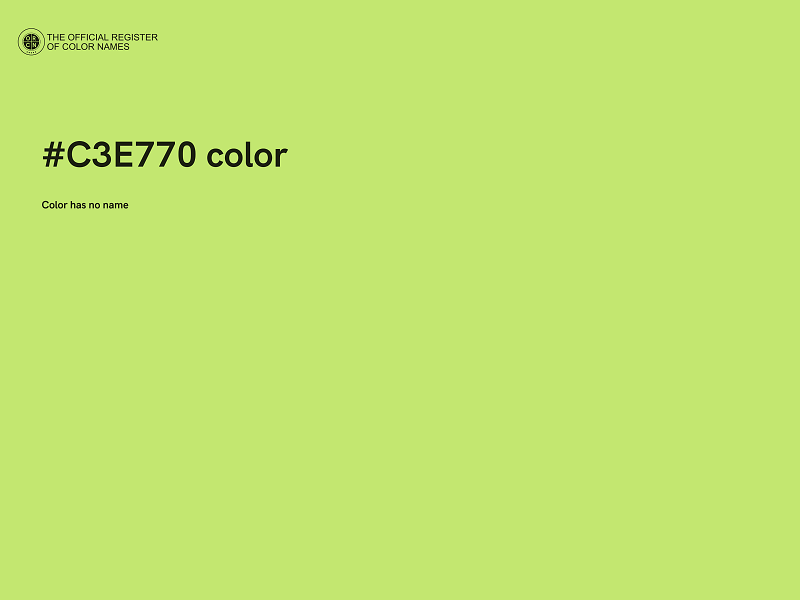 #C3E770 color image