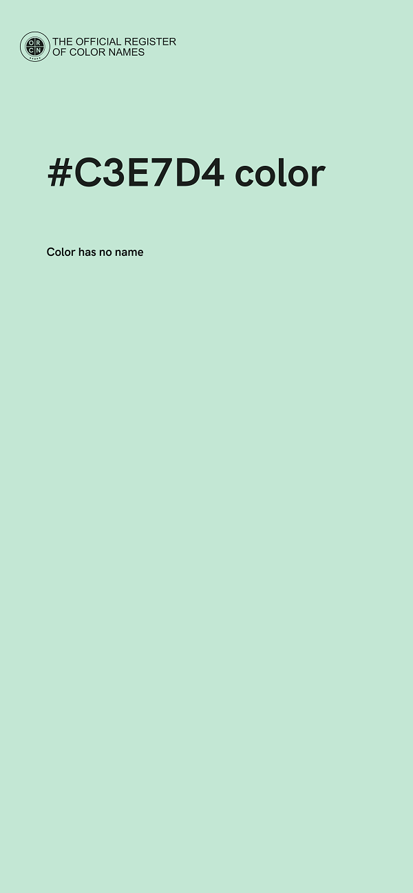 #C3E7D4 color image