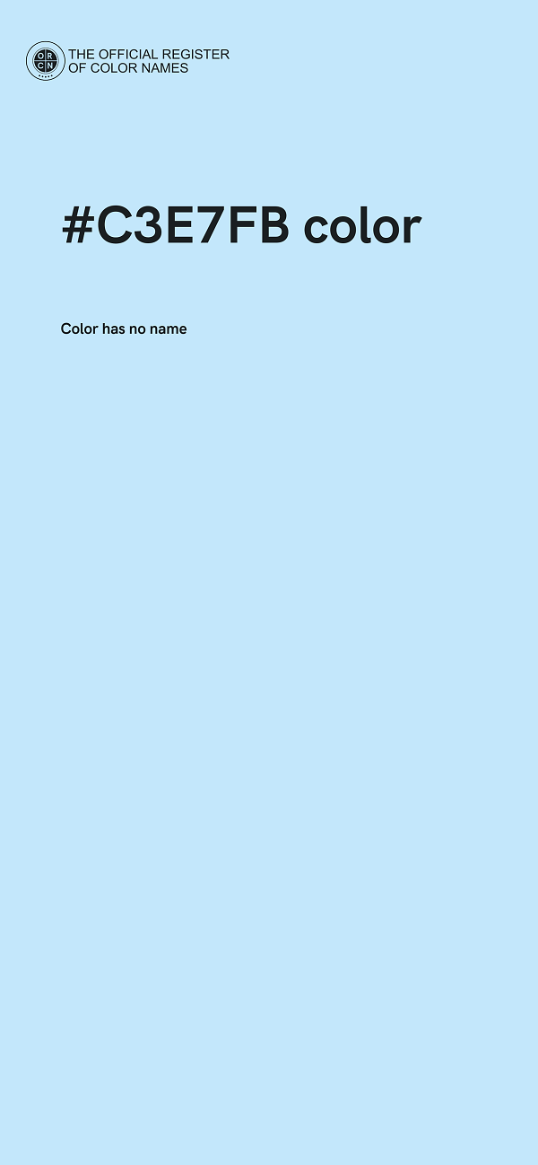 #C3E7FB color image
