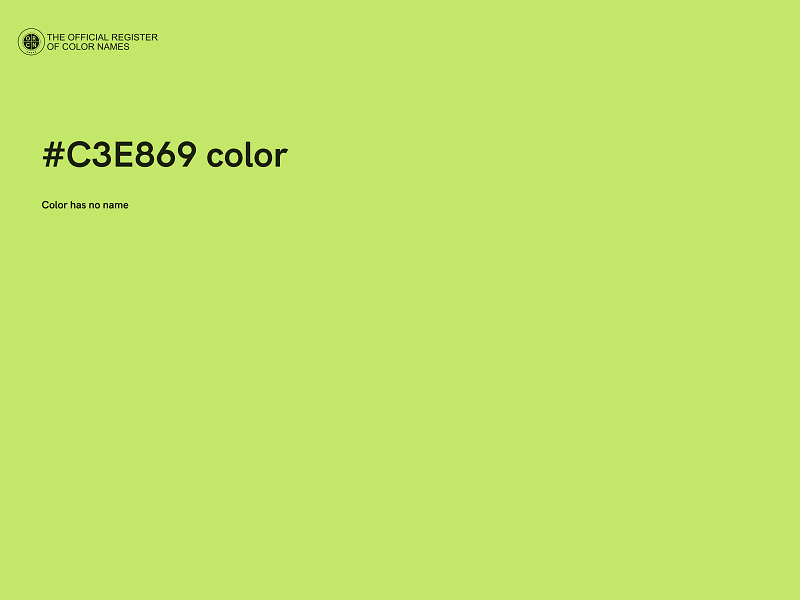 #C3E869 color image