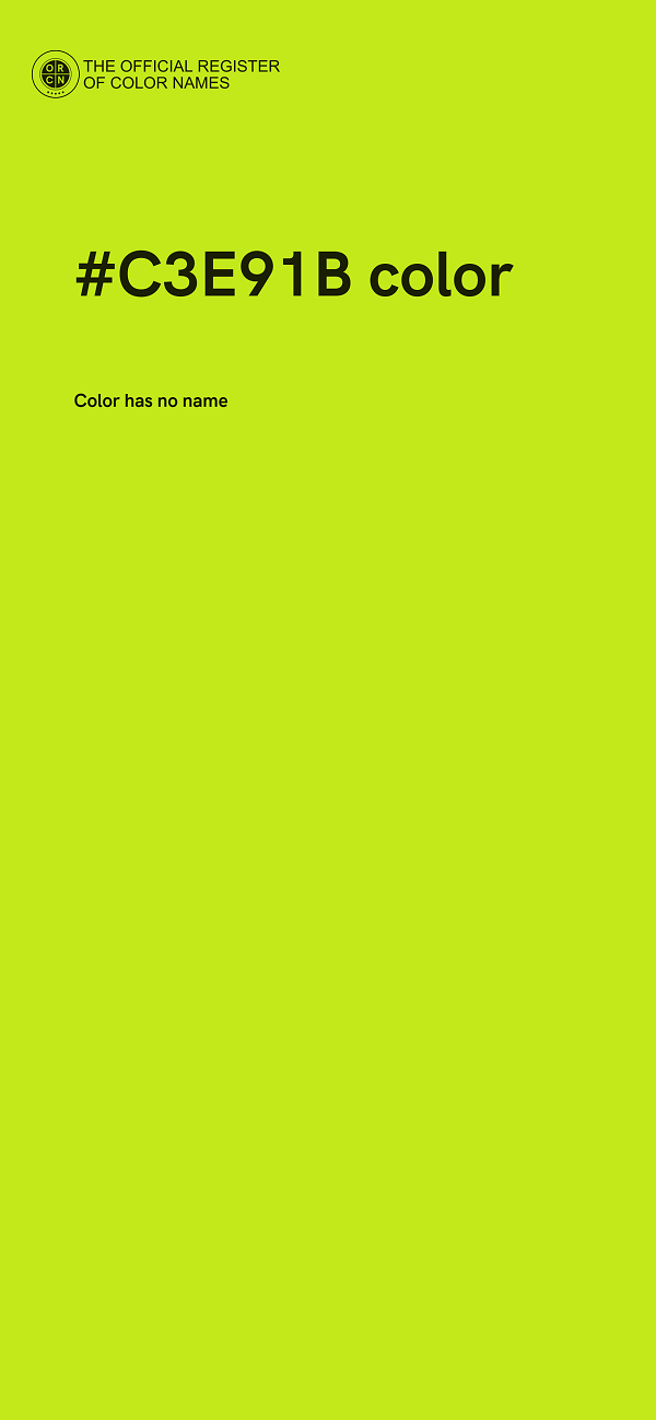 #C3E91B color image